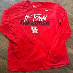 Nike Red Athletic Cut Tee